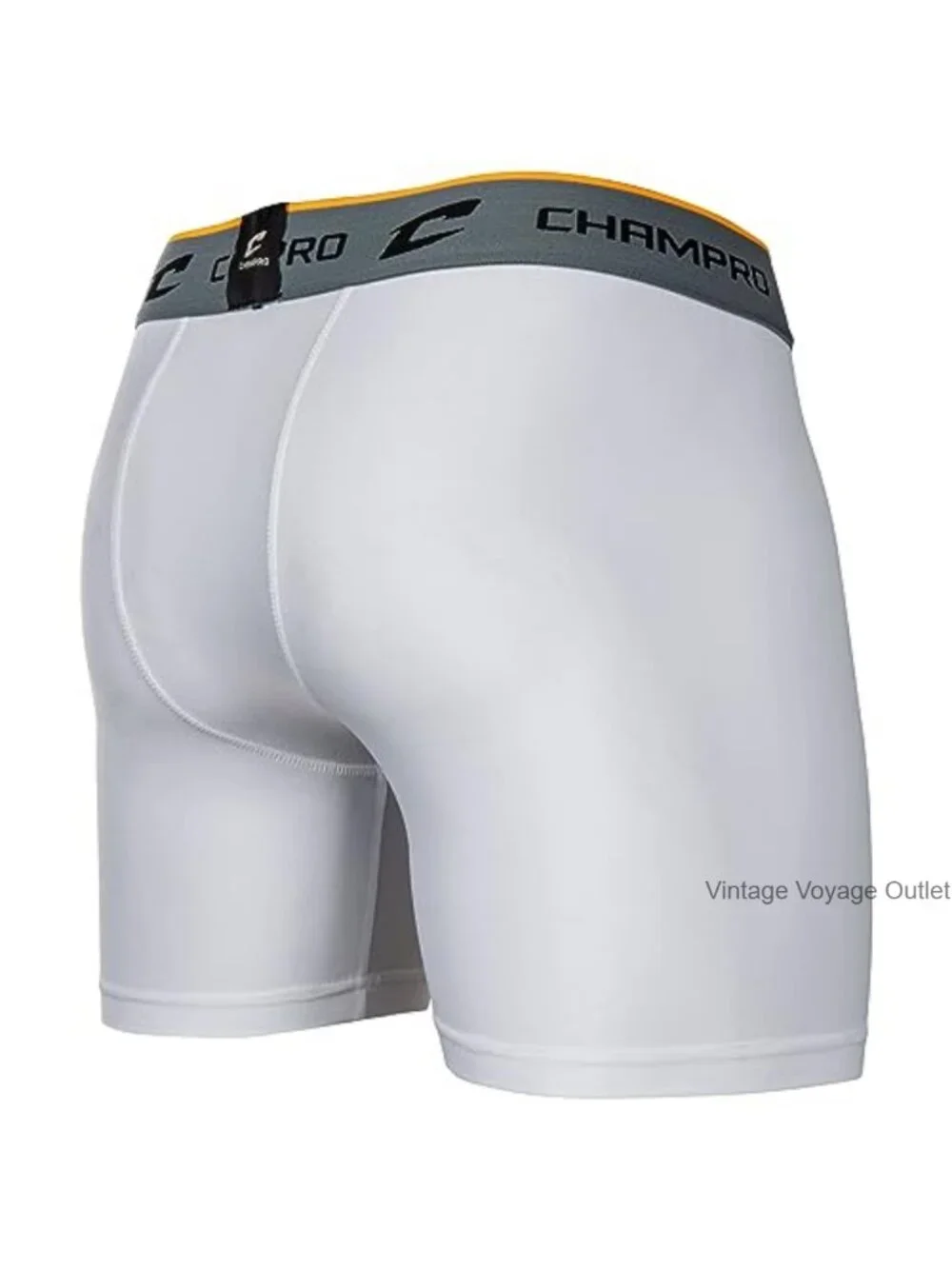Compression Boxer Shorts with Cup, High Stretch Polyester Spandex, Baseball